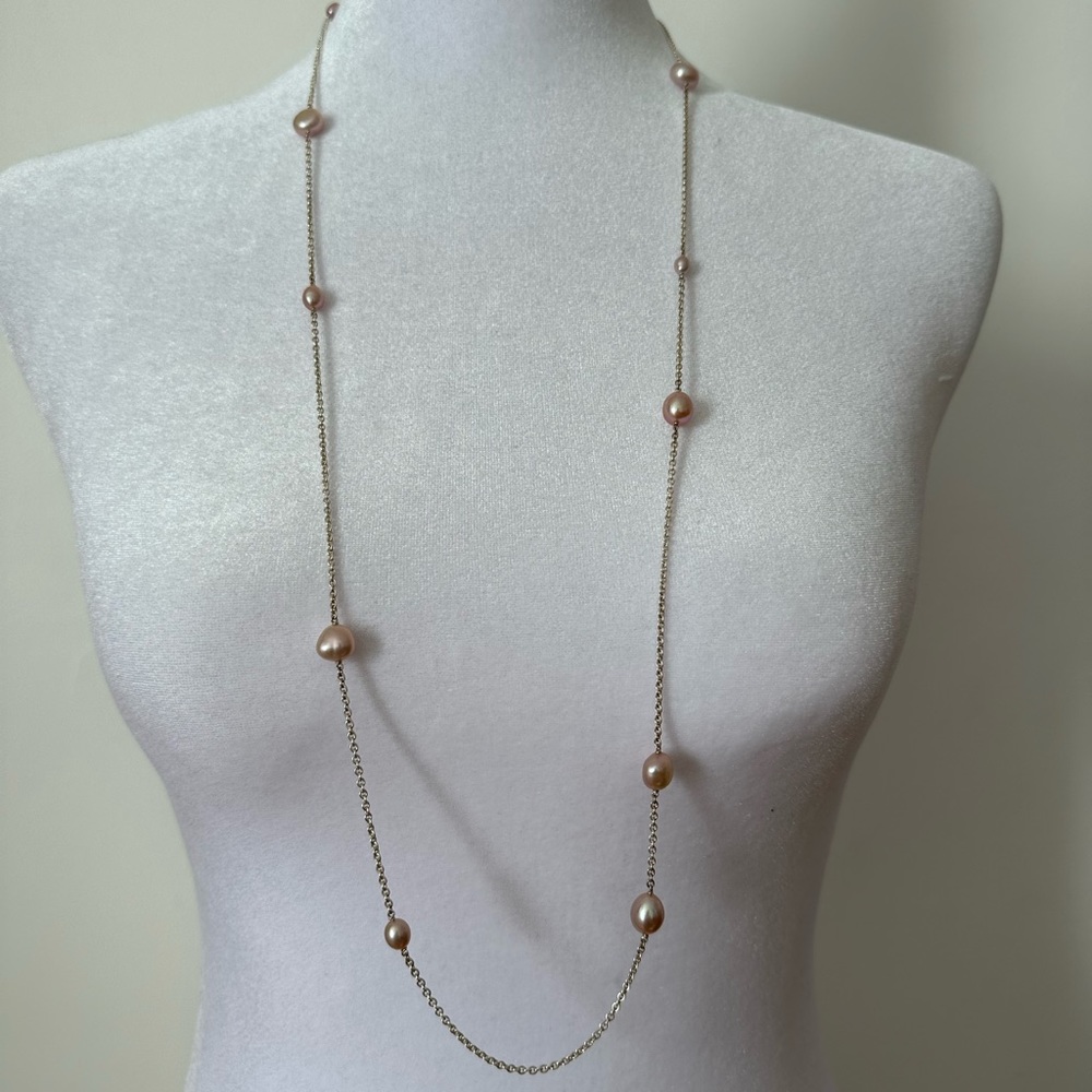 SOLD Tiffany & Co. / Else Peretti - Pearls By The Yard Necklace, Sterling Silver